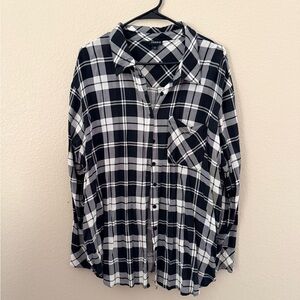 Torrid Monochrome Plaid Shirt